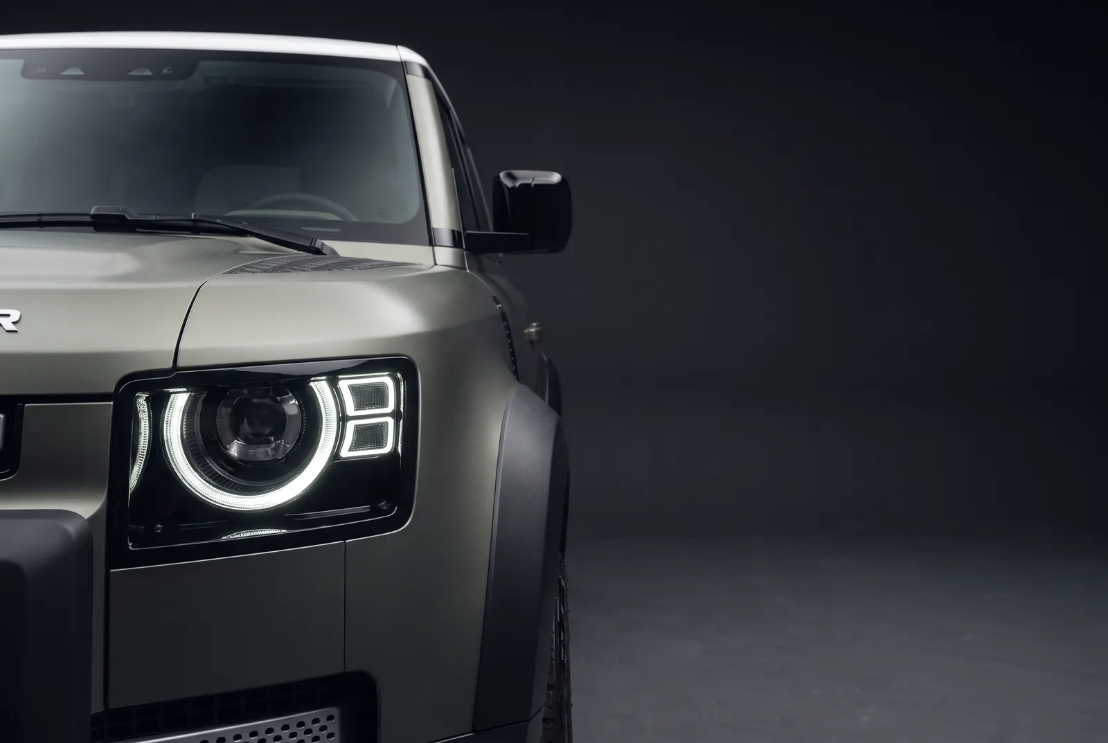 Detail van een Land Rover